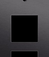 Niko Rocker 3-Voudige afdekplaat verticaal 60 mm centerafstand voor een enkelvoudige schakelfunctie en twee functiesalu black brushed RAL: 000 20 00