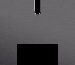 Niko Rocker 2-Voudige afdekplaat verticaal 71 mm centerafstand voor een enkelvoudige schakelfunctie en een functiealu black brushed RAL: 000 20 00