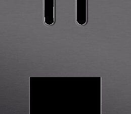 Niko Rocker 2-Voudige afdekplaat verticaal 71 mm centerafstand voor een tweevoudige schakelfunctie en een functiealu black brushed RAL: 000 20 00