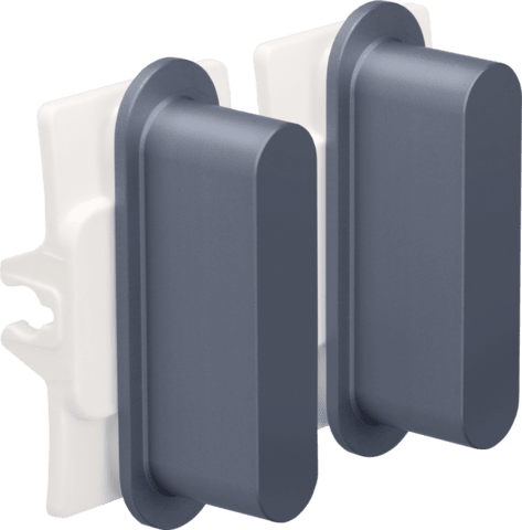 Niko Rocker set voor tweevoudige schakelfuncties alu blue grey brushed RAL: 240 30 05