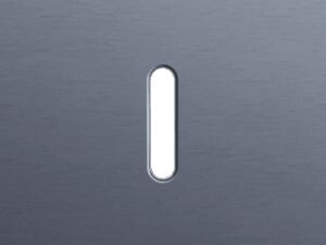 Niko Rocker Enkelvoudige afdekplaat voor enkelvoudige schakelfuncties alu blue grey brushed RAL: 240 30 05