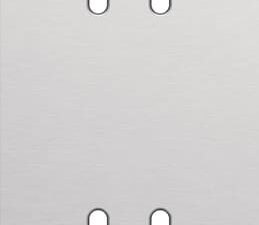 NIKO 2-Voudige afdekplaat v71vr 2 tweev schak toggle alu grijs Niko Toggle alu blue grey brushed