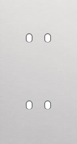 NIKO 2-Voudige afdekplaat v71vr 2 tweev schak toggle alu grijs Niko Toggle alu blue grey brushed