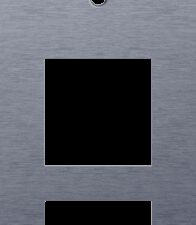 Niko Rocker 3-Voudige afdekplaat verticaal 60 mm centerafstand voor een enkelvoudige schakelfunctie en twee functies alu blue grey brushed RAL: 240 30 05