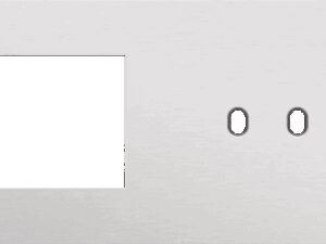 NIKO 2-Voudige afdekplaat h71 Enkelvoudige afdekplaatvr tweev schak toggle alu grij Niko Toggle alu blue grey brushed