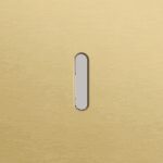 Niko Rocker Enkelvoudige afdekplaat voor enkelvoudige schakelfuncties alu gold brushed RAL: 1000