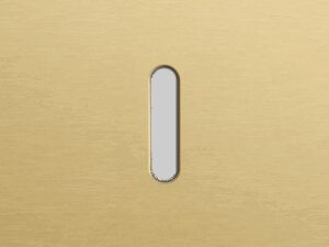 Niko Rocker Enkelvoudige afdekplaat voor enkelvoudige schakelfuncties alu gold brushed RAL: 1000