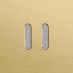 Niko Rocker Enkelvoudige afdekplaat voor tweevoudige schakelfuncties alu gold brushed RAL: 1000