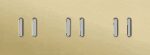 Niko Rocker 3-Voudige afdekplaat horizontaal 71 mm centerafstand voor drie tweevoudige schakelfuncties alu gold brushed RAL: 1000