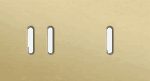 Niko Rocker 2-Voudige afdekplaat horizontaal 71 mm centerafstand voor een tweevoudige en een enkelvoudige schakelfunctie alu gold brushed RAL: 1000