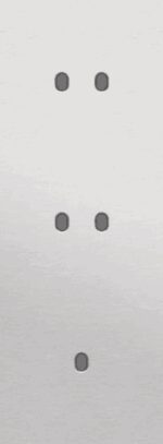 NIKO 3-Voudige afdekplaat v71 vr 2 tweev + enklv schak toggle alu grijs Niko Toggle alu blue grey brushed