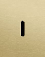 Niko Rocker 3-Voudige afdekplaat verticaal 71 mm centerafstand voor drie enkelvoudige schakelfuncties alu gold brushed RAL: 1000