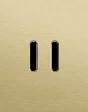 Niko Rocker 3-Voudige afdekplaat verticaal 71 mm centerafstand voor drie tweevoudige schakelfuncties alu gold brushed RAL: 1000