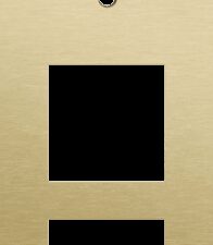 Niko Rocker 3-Voudige afdekplaat verticaal 60 mm centerafstand voor een enkelvoudige schakelfunctie en twee functies alu gold brushed RAL: 1000