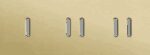 Niko Rocker 3-Voudige afdekplaat horizontaal 71 mm centerafstand voor een enkelvoudige en twee tweevoudige schakelfuncties alu gold brushed RAL: 1000
