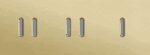 Niko Rocker 3-Voudige afdekplaat horizontaal 71 mm centerafstand voor twee tweevoudige en een enkelvoudige schakelfunctie alu gold brushed RAL: 1000