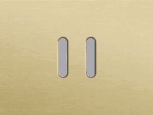 Niko Rocker 3-Voudige afdekplaat horizontaal 71 mm centerafstand voor twee tweevoudige en een enkelvoudige schakelfunctie alu gold brushed RAL: 1000