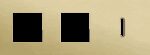 Niko Rocker 3-Voudige afdekplaat horizontaal 71 mm centerafstand voor twee functies en een enkelvoudige schakelfunctie alu gold brushed RAL: 1000