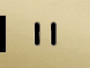 Niko Rocker 3-Voudige afdekplaat horizontaal 71 mm centerafstandvoor een functie een tweevoudige en een enkelvoudige schakelfunctie alu gold brushed RAL: 1000