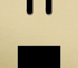 Niko Rocker 2-Voudige afdekplaat verticaal 71 mm centerafstand voor een tweevoudige schakelfunctie en een functie alu gold brushed RAL: 1000