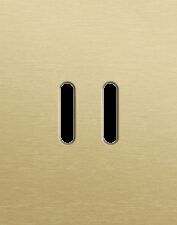 Niko Rocker 3-Voudige afdekplaat verticaal 71 mm centerafstand voor een enkelvoudige en twee tweevoudige schakelfuncties alu gold brushed RAL: 1000