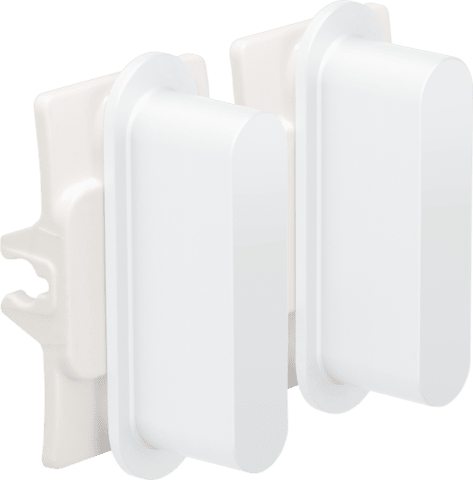 Niko Rocker set voor tweevoudige schakelfuncties steel white coated RAL: 000 90 00