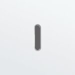 Niko Rocker Enkelvoudige afdekplaat voor enkelvoudige schakelfuncties steel white coated RAL: 000 90 00