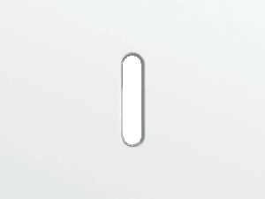 Niko Rocker Enkelvoudige afdekplaat voor enkelvoudige schakelfuncties steel white coated RAL: 000 90 00
