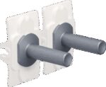 Niko Toggle set voor tweevoudige schakelfuncties alu blue grey brushed RAL: 240 30 05