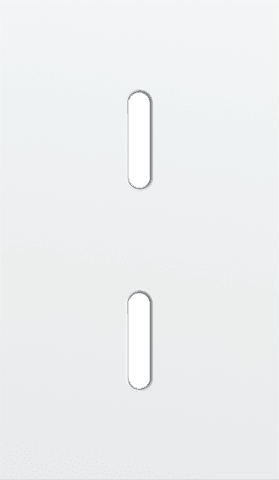 Niko Rocker Tweevoudige verticaal 60 mm centerafstand voor twee enkelvoudige schakelfuncties steel white coated RAL: 000 90 00