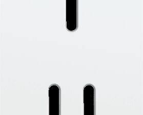 Niko Rocker Tweevoudige afdekplaat verticaal 60 mm centerafstand voor een enkelvoudige en een tweevoudige schakelfunctie steel white coated RAL: 000 90 00
