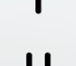 Niko Rocker Tweevoudige afdekplaat verticaal 71 mm centerafstand voor 1 enklv + 1 tweev schak steel white coated RAL: 000 90 00