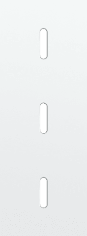 Niko Rocker Drievoudige afdekplaat verticaal 71 mm centerafstand voor voor drie enkelvoudige schakelfuncties steel white coated RAL: 000 90 00