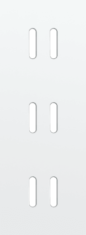 Niko Rocker Drievoudige afdekplaat verticaal 71 mm centerafstand voor voor drie tweevoudige schakelfuncties steel white coated RAL: 000 90 00