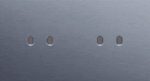 Niko Toggle 2-Voudige afdekplaat h71vr 2 tweev schak alu blue grey brushed RAL: 240 30 05