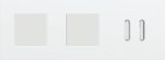 Niko Rocker Drievoudige afdekplaat horizontaal 71 mm centerafstand voor 2 fct + tweev schak steel white coated RAL: 000 90 00