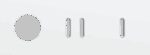 Niko Rocker Drievoudige afdekplaat horizontaal 71 mm centerafstand voor stopc + tweev + enkelv schak steel white coated RAL: 000 90 00