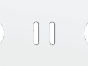 Niko Rocker Drievoudige afdekplaat horizontaal 71 mm centerafstand voor stopc + tweev schak + stopc steel white coated RAL: 000 90 00
