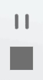 Niko Rocker Tweevoudige afdekplaat verticaal 71 mm centerafstand voor een tweevoudige schakelfunctie en een functie steel white coated RAL: 000 90 00