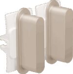 Niko Rocker Toets 2x steel steel champagne coated RAL: 080 70 10