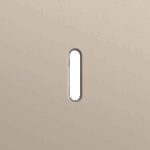 Niko Rocker Enkelvoudige afdekplaat voor enkelvoudige schakelfuncties steel champagne coated RAL: 080 70 10