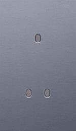 Niko Toggle 2-Voudige afdekplaat v60 vr 1 enklv + 1 tweev schak alu blue grey brushed RAL: 240 30 05