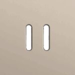 Niko Rocker Enkelvoudige afdekplaat voor tweevoudige schakelfuncties steel champagne coated RAL: 080 70 10