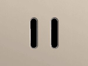 Niko Rocker Enkelvoudige afdekplaat voor tweevoudige schakelfuncties steel champagne coated RAL: 080 70 10