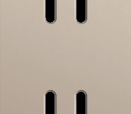 Niko Rocker 2-Voudige afdekplaat verticaal 71 mm centerafstandvoor tweevoudige schakelfuncties steel champagne coated RAL: 080 70 10