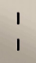 Niko Rocker 2-Voudige afdekplaat verticaal 60 mm centerafstand voor twee enkelvoudige schakelfuncties steel champagne coated RAL: 080 70 10