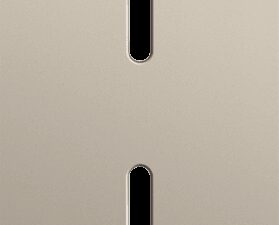 Niko Rocker 2-Voudige afdekplaat verticaal 60 mm centerafstand voor twee enkelvoudige schakelfuncties steel champagne coated RAL: 080 70 10