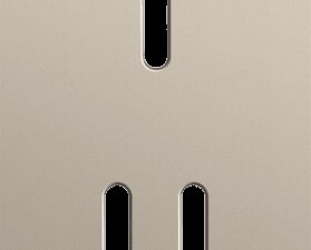Niko Rocker 2-Voudige afdekplaat verticaal 60 mm centerafstand voor een enkelvoudige en een tweevoudige schakelfunctie steel champagne coated RAL: 080 70 10