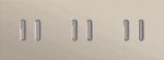 Niko Rocker 3-Voudige afdekplaat horizontaal 71 mm centerafstand voor drie tweevoudige schakelfuncties steel champagne coated RAL: 080 70 10