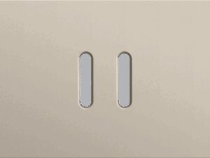 Niko Rocker 3-Voudige afdekplaat horizontaal 71 mm centerafstand voor drie tweevoudige schakelfuncties steel champagne coated RAL: 080 70 10